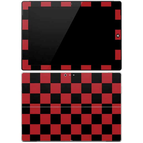 Red and Black Checkerboard Surface Pro 3 Skin