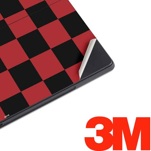 Red and Black Checkerboard Surface Pro 7 Skin