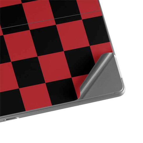 Red and Black Checkerboard Surface Pro 8 Skin