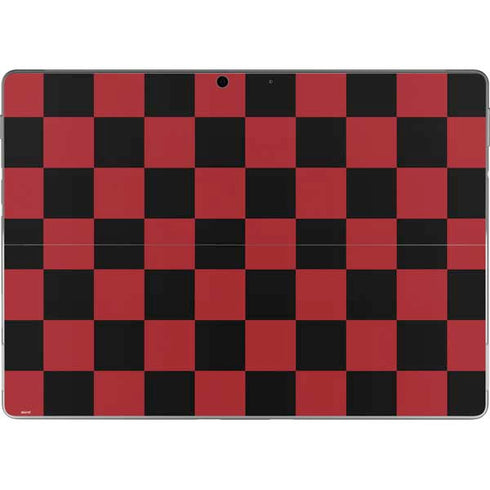 Red and Black Checkerboard Surface Pro 9 Skin