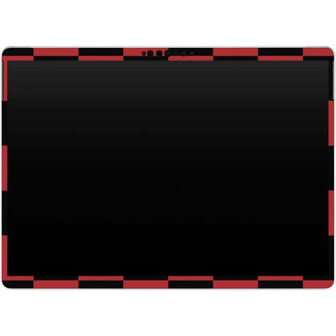 Red and Black Checkerboard Surface Pro 9 Skin