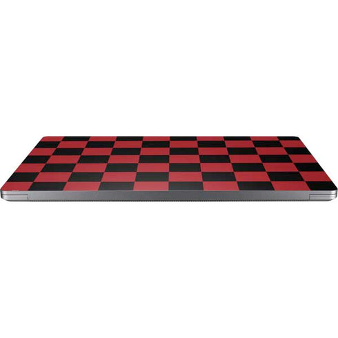 Red and Black Checkerboard Universal Laptop 11in (8.8 x 6.2in) Skin