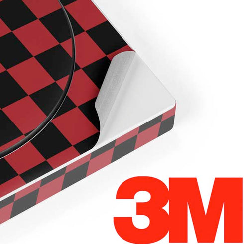 Red and Black Checkerboard Xbox Adaptive Controller Skin