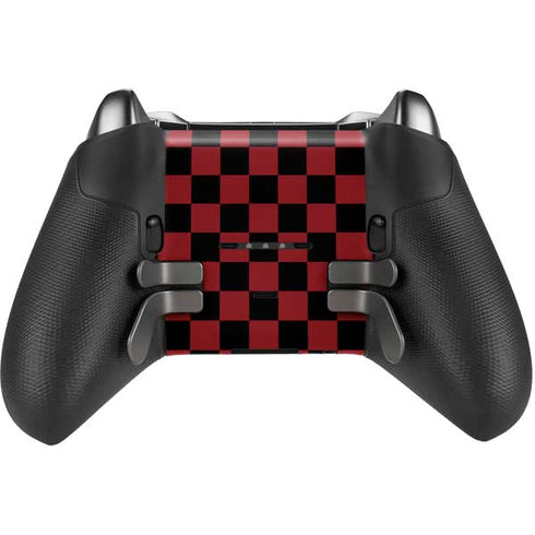 Red and Black Checkerboard Xbox Elite Wireless Controller Series 2 Skin
