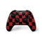 Red and Black Checkerboard Xbox One X Controller Skin