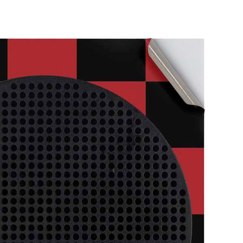 Red and Black Checkerboard Xbox Series S Console Skin