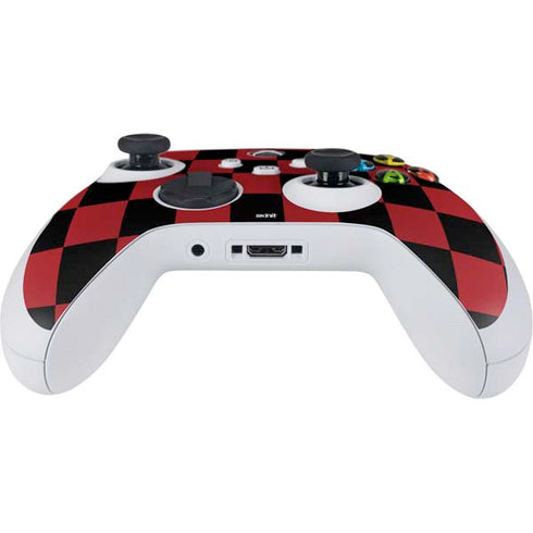 Red and Black Checkerboard Xbox Series S Controller Skin
