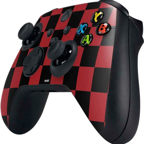 Red and Black Checkerboard Xbox Series X Controller Skin