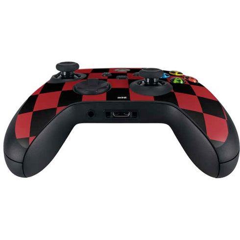 Red and Black Checkerboard Xbox Series X Controller Skin