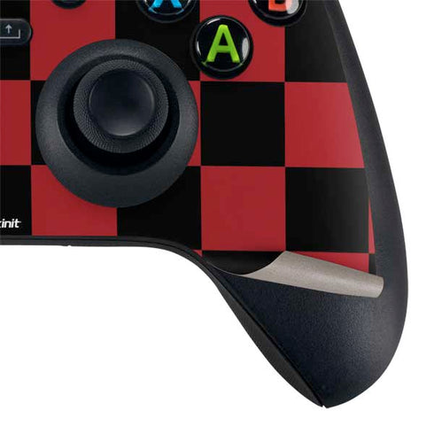 Red and Black Checkerboard Xbox Series X Controller Skin