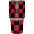 Red and Black Checkerboard Yeti 30oz Rambler Tumbler Skin