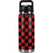 Red and Black Checkerboard YETI Rambler 26oz Bottle Skin
