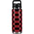 Red and Black Checkerboard YETI Rambler 26oz Bottle Skin