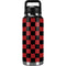 Red and Black Checkerboard YETI Rambler 36oz Bottle Skin