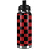 Red and Black Checkerboard YETI Rambler 36oz Bottle Skin