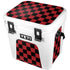 Red and Black Checkerboard YETI Roadie 24 Hard Cooler Skin