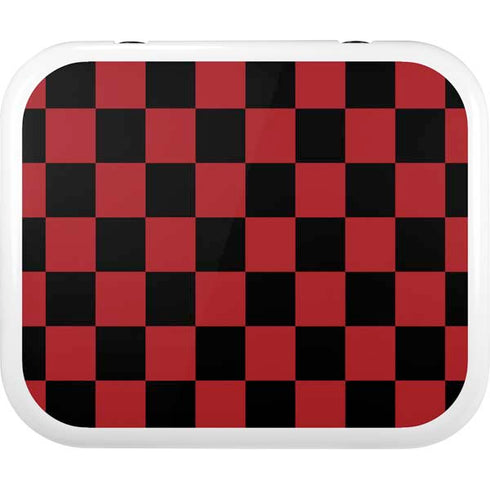 Red and Black Checkerboard YETI Roadie 24 Hard Cooler Skin