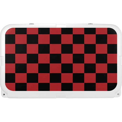 Red and Black Checkerboard YETI Tundra 45 Hard Cooler Skin