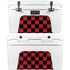 Red and Black Checkerboard YETI Tundra 45 Hard Cooler Skin