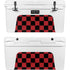 Red and Black Checkerboard YETI Tundra 75 Hard Cooler Skin