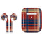 Red and Blue Plaid Apple AirPods 2 Skin