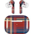 Red and Blue Plaid Apple AirPods Pro Skin