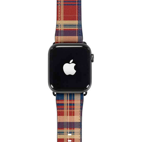 Red and Blue Plaid Apple Watch Band 38-40mm