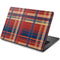 Red and Blue Plaid Dell Chromebook Skin