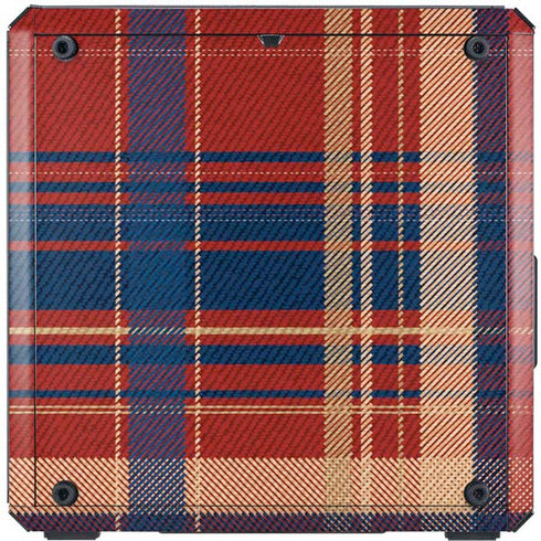Red and Blue Plaid Cooler Master MasterBox Q300L Mini Tower Skin