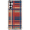 Red and Blue Plaid Galaxy A14 5G Clear Case