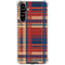 Red and Blue Plaid Galaxy A54 5G Clear Case