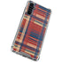 Red and Blue Plaid Galaxy A54 5G Clear Case