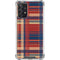 Red and Blue Plaid Galaxy A72 5G Clear Case