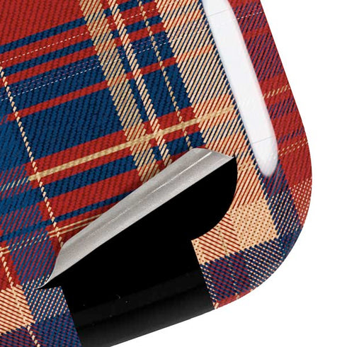 Red and Blue Plaid Galaxy Buds Live Skin