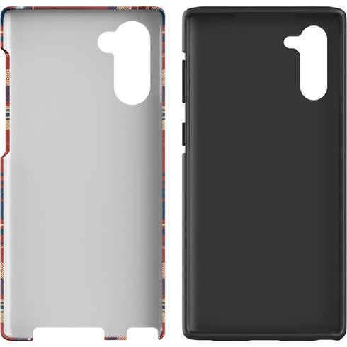 Red and Blue Plaid Galaxy Note 10 Pro Case