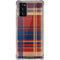 Red and Blue Plaid Galaxy Note20 5G Clear Case