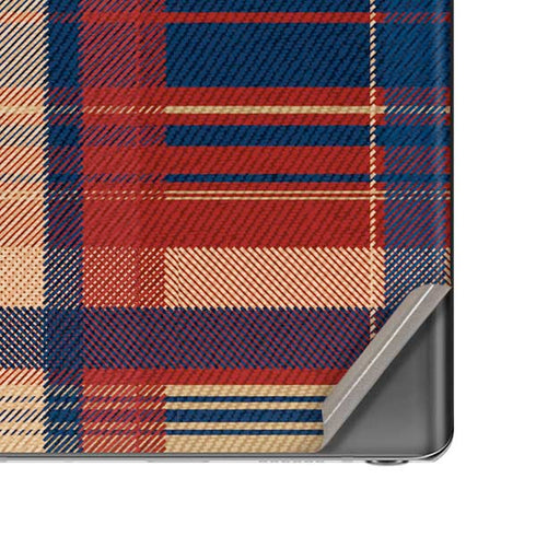 Red and Blue Plaid Galaxy Note20 5G Skin