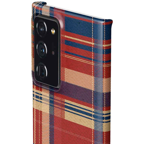 Red and Blue Plaid Galaxy Note20 Ultra 5G Lite Case