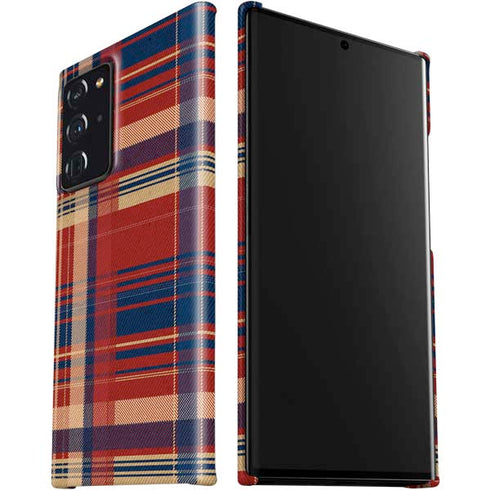 Red and Blue Plaid Galaxy Note20 Ultra 5G Lite Case