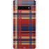 Red and Blue Plaid Galaxy S10 Plus Skin