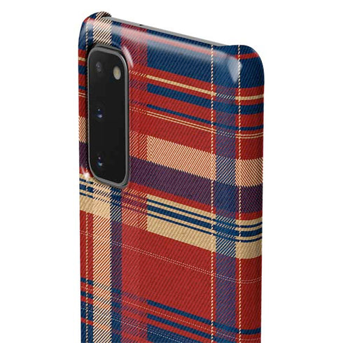 Red and Blue Plaid Galaxy S20 Lite Case