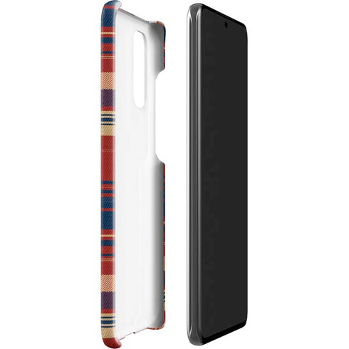 Red and Blue Plaid Galaxy S20 Lite Case