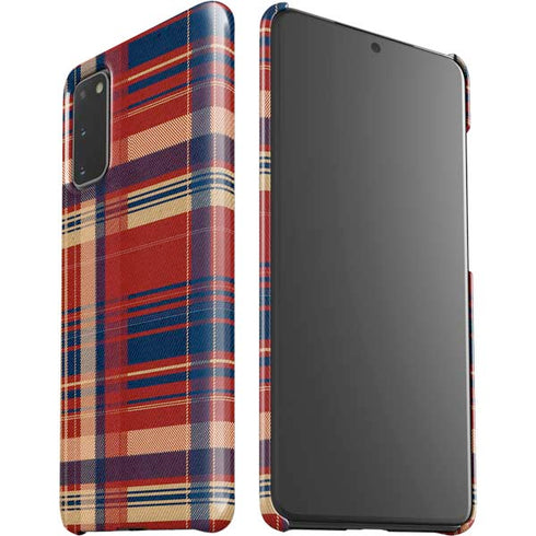 Red and Blue Plaid Galaxy S20 Lite Case