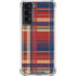 Red and Blue Plaid Galaxy S21 5G Clear Case