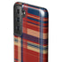 Red and Blue Plaid Galaxy S21 FE Pro Case