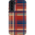 Red and Blue Plaid Galaxy S22 Plus Pro Case
