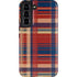 Red and Blue Plaid Galaxy S22 Pro Case
