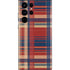 Red and Blue Plaid Galaxy S22 Ultra Skin