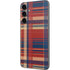 Red and Blue Plaid Galaxy S23 FE Skin