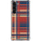 Red and Blue Plaid Galaxy S23 Plus Clear Case